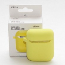 Case for airpods WS silicon yellow-min